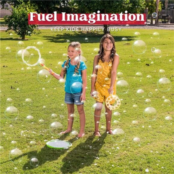 JOYIN Big Bubble Wands Set with with Tray, 21" Giant Bubble Wands Bulk for - Picture 6 of 8